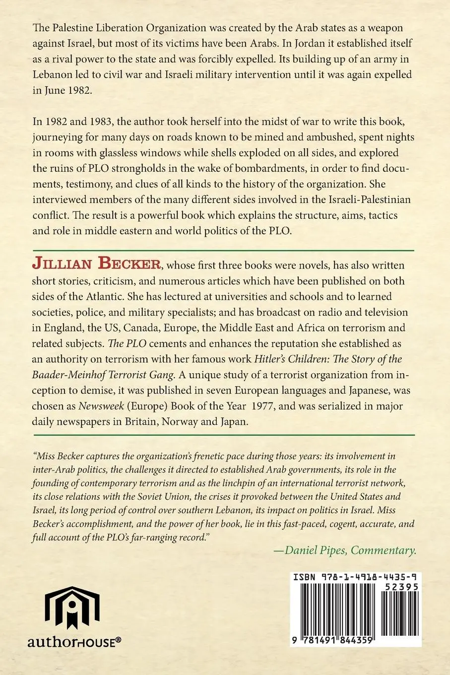 Rückseite: 9781491844359 | The PLO | The Rise and Fall of the Palestine Liberation Organization