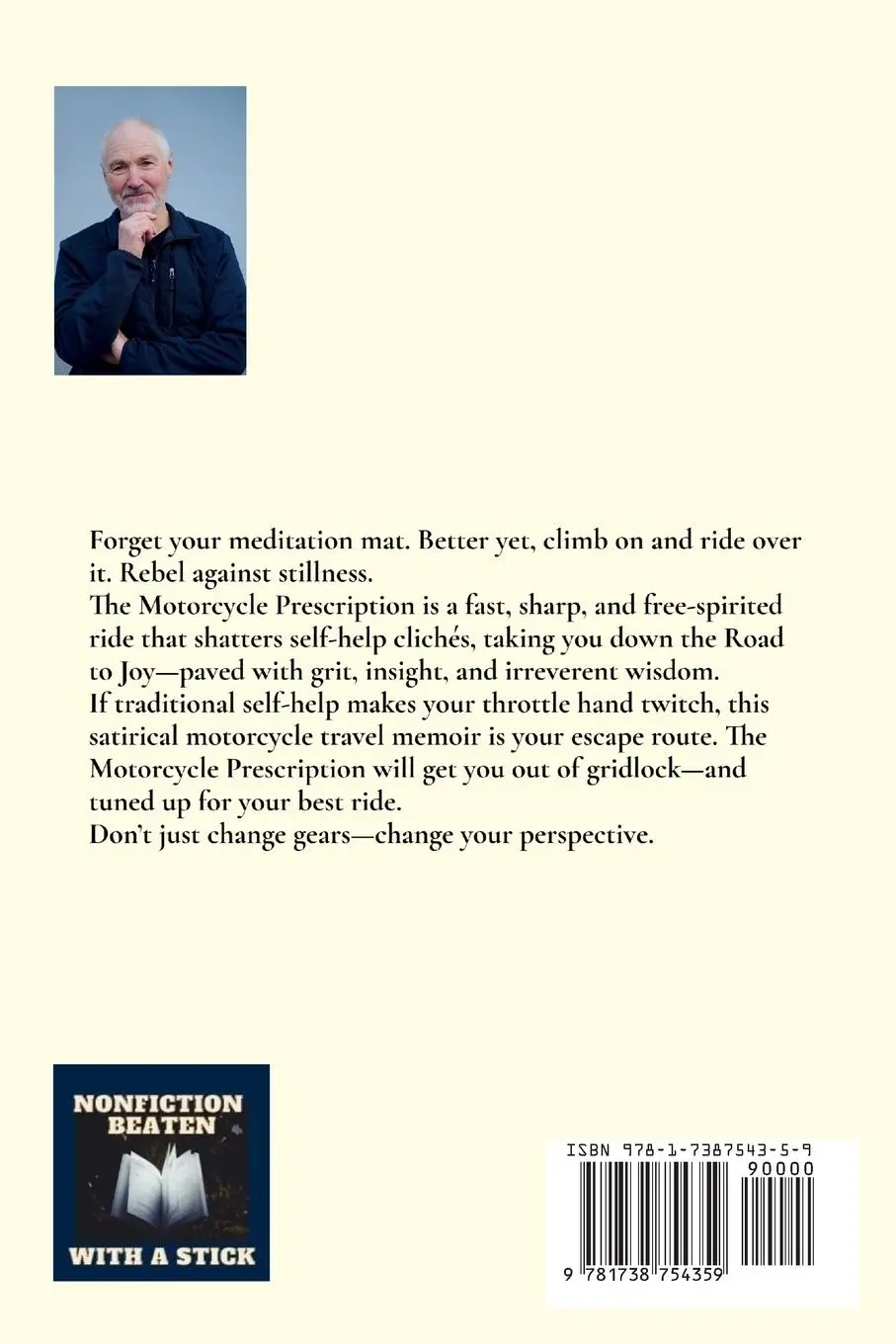 Rückseite: 9781738754359 | The Motorcycle Prescription | Scrape Your Therapy | Michael Stewart