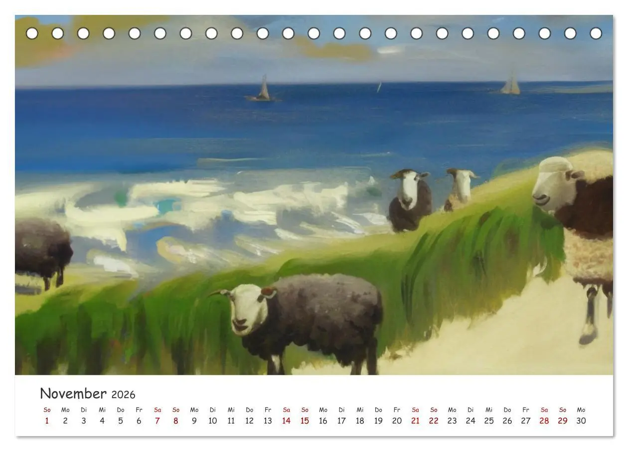 Bild: 9783457534359 | Ostsee Kunstwerke (Tischkalender 2026 DIN A5 quer), CALVENDO...