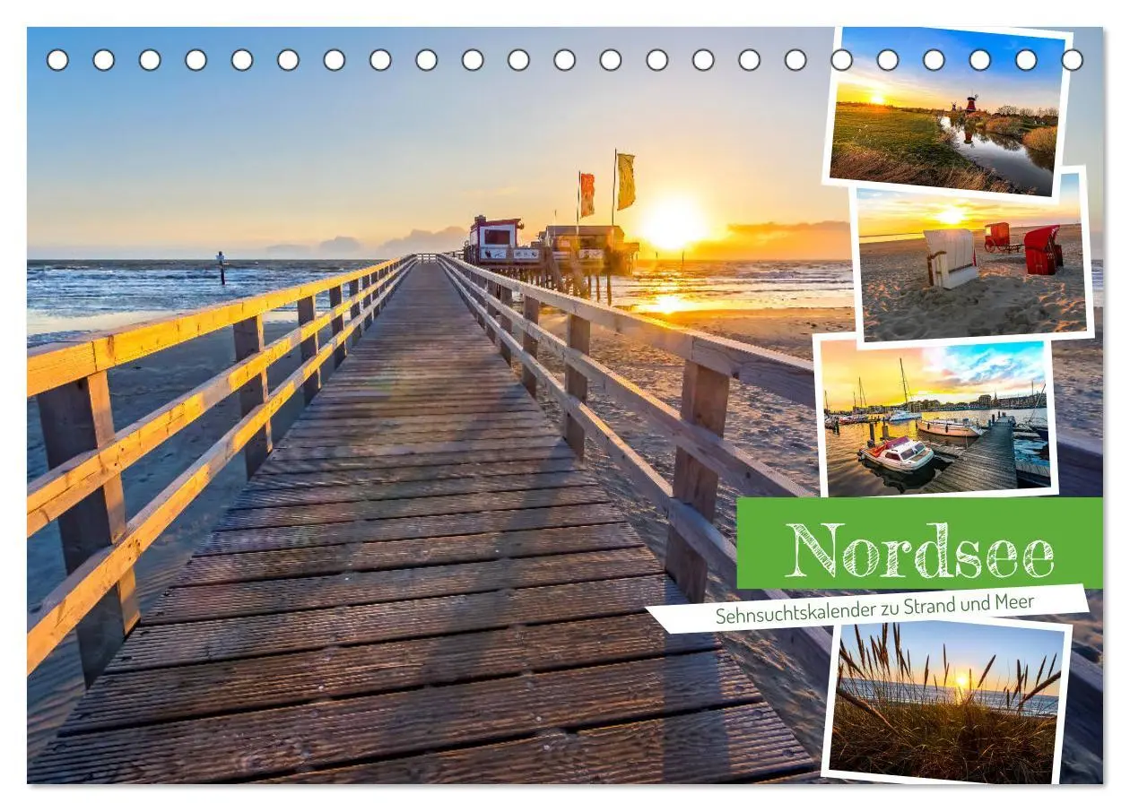 Cover: 9783457604359 | Nordsee - Sehnsuchtskalender zu Strand und Meer (Tischkalender 2026...