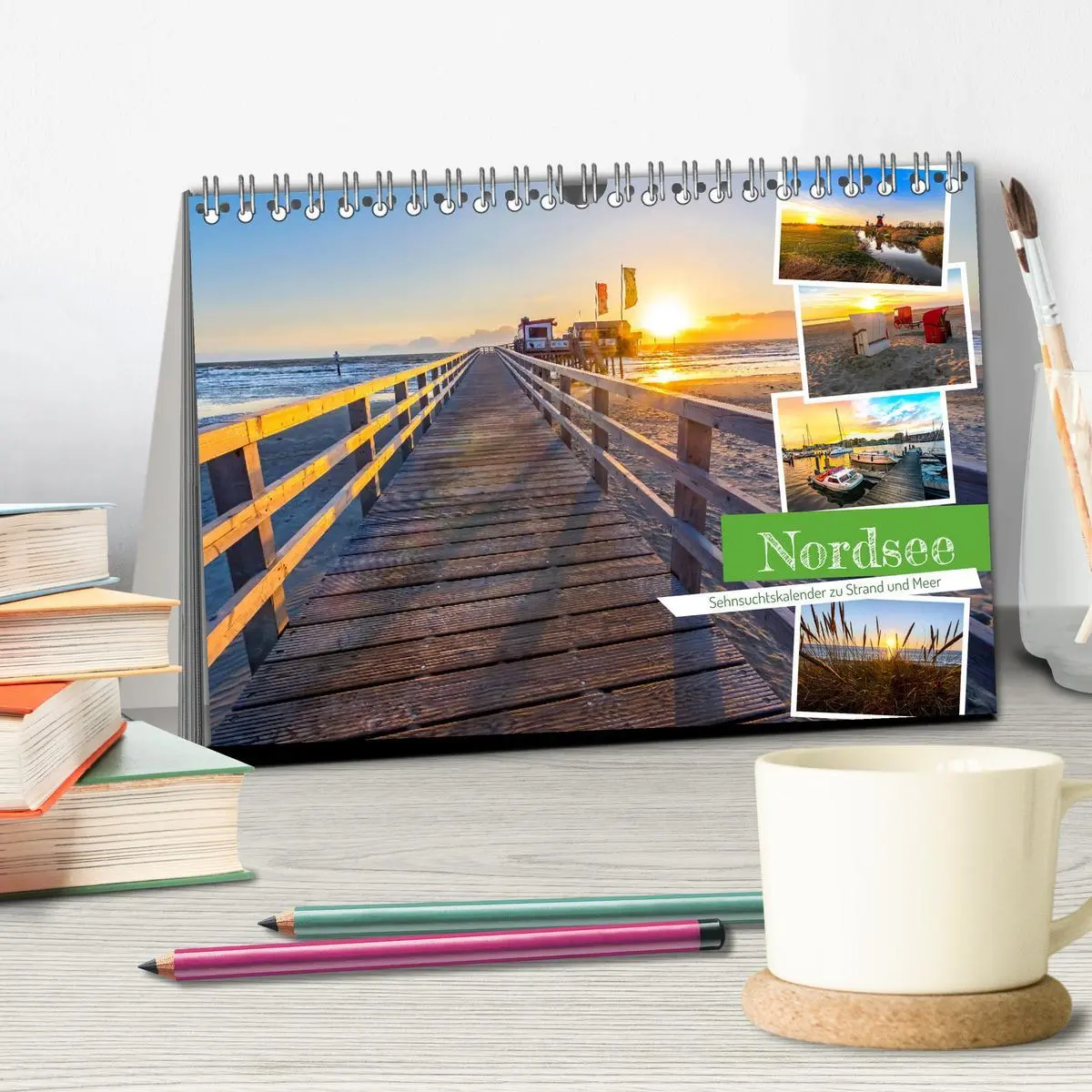 Bild: 9783457604359 | Nordsee - Sehnsuchtskalender zu Strand und Meer (Tischkalender 2026...