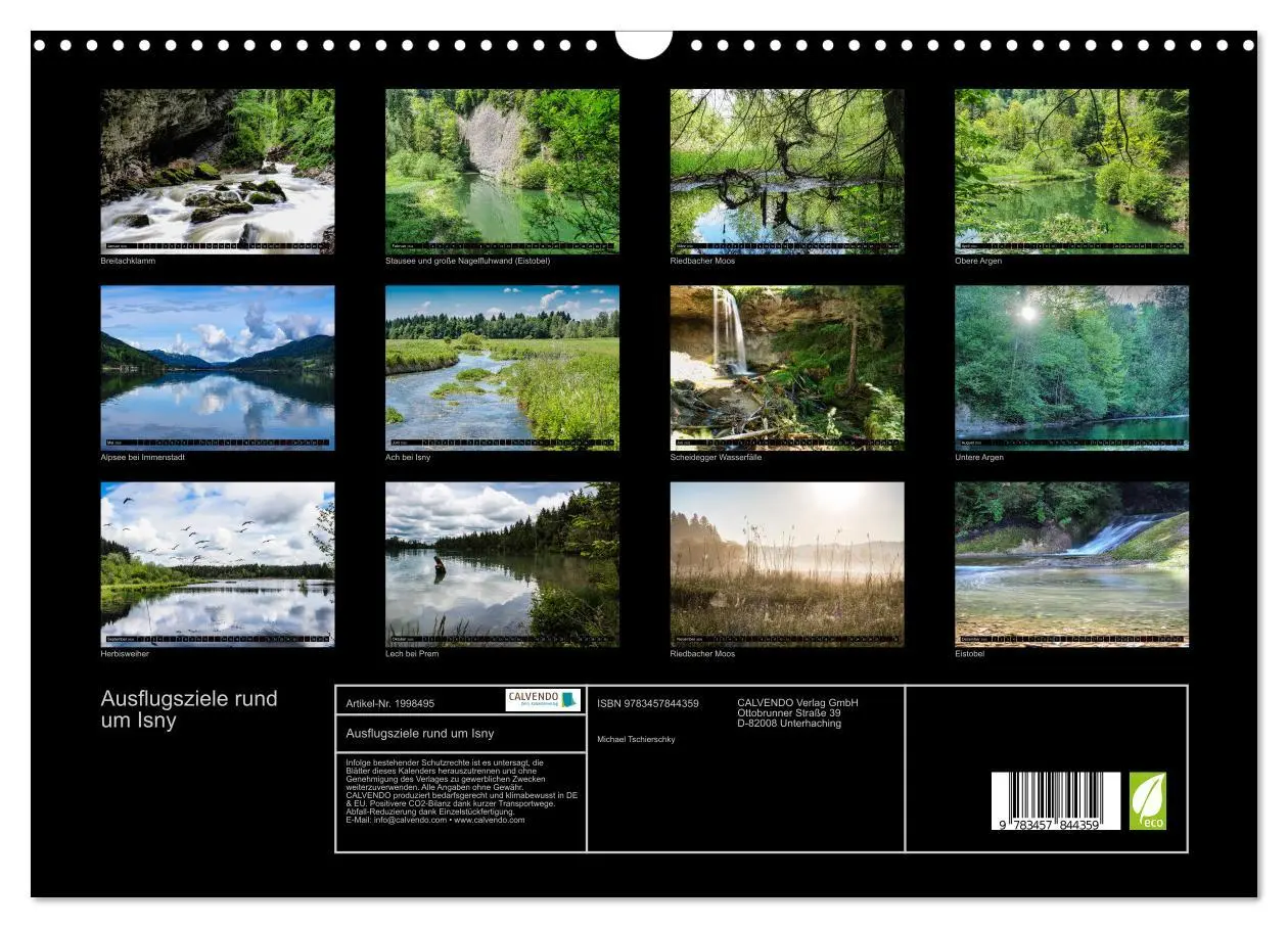 Bild: 9783457844359 | Ausflugsziele rund um Isny (Wandkalender 2026 DIN A3 quer),...