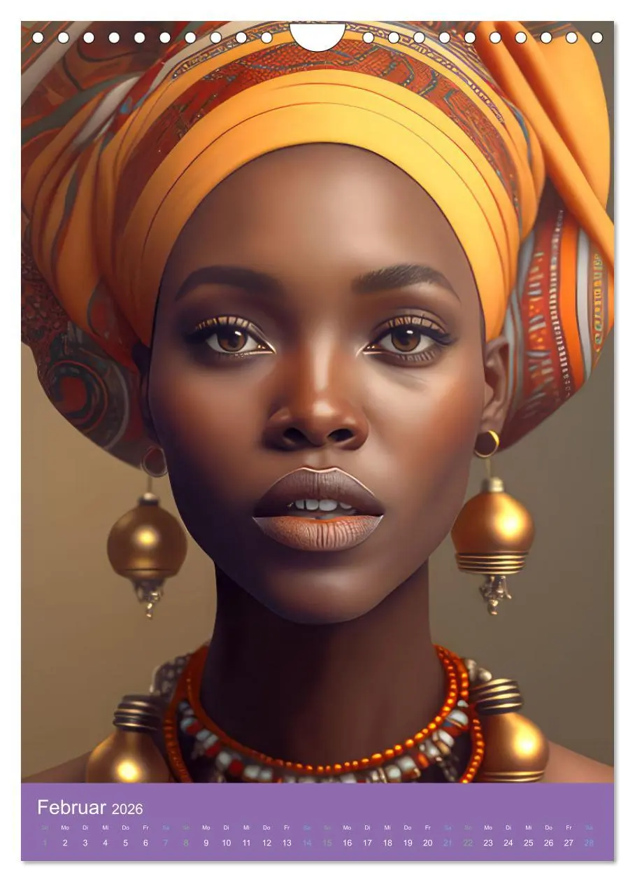 Bild: 9783516314359 | Afrikanische Frauen - Portraits im Stil der afrikanischen Kultur...