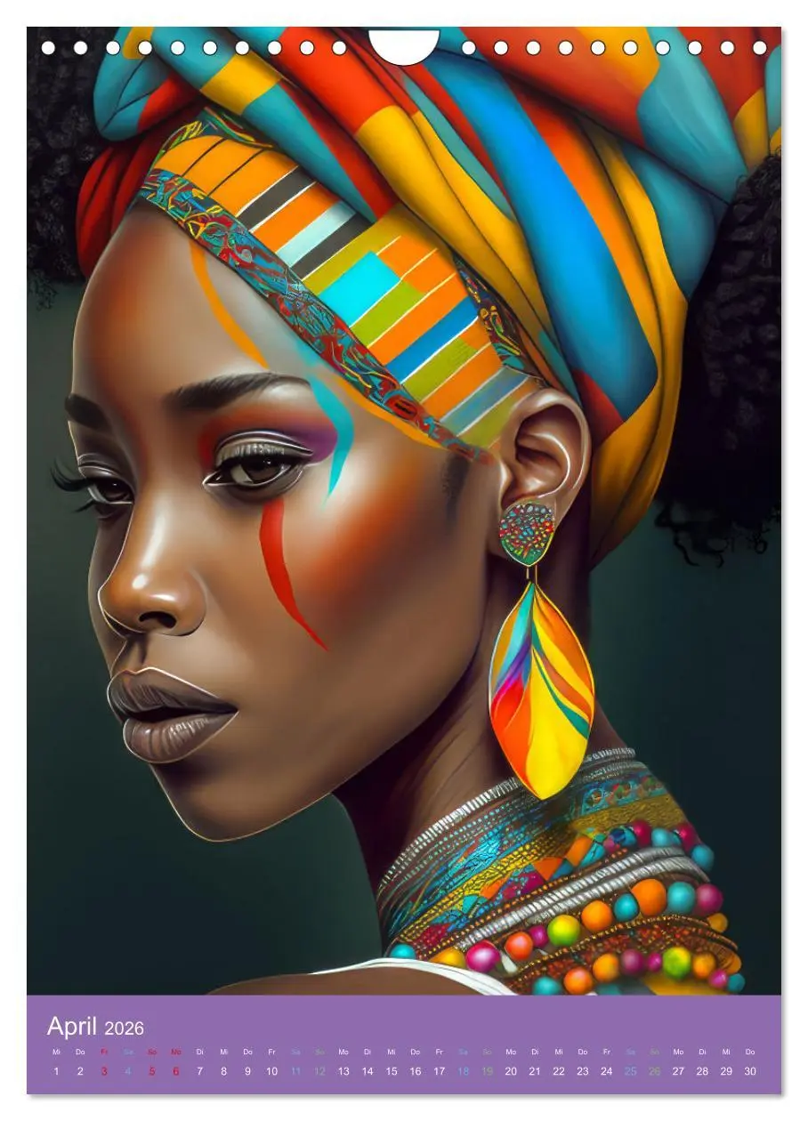 Bild: 9783516314359 | Afrikanische Frauen - Portraits im Stil der afrikanischen Kultur...