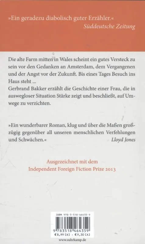 Rückseite: 9783518464359 | Der Umweg | Gerbrand Bakker | Taschenbuch | 228 S. | Deutsch | 2013