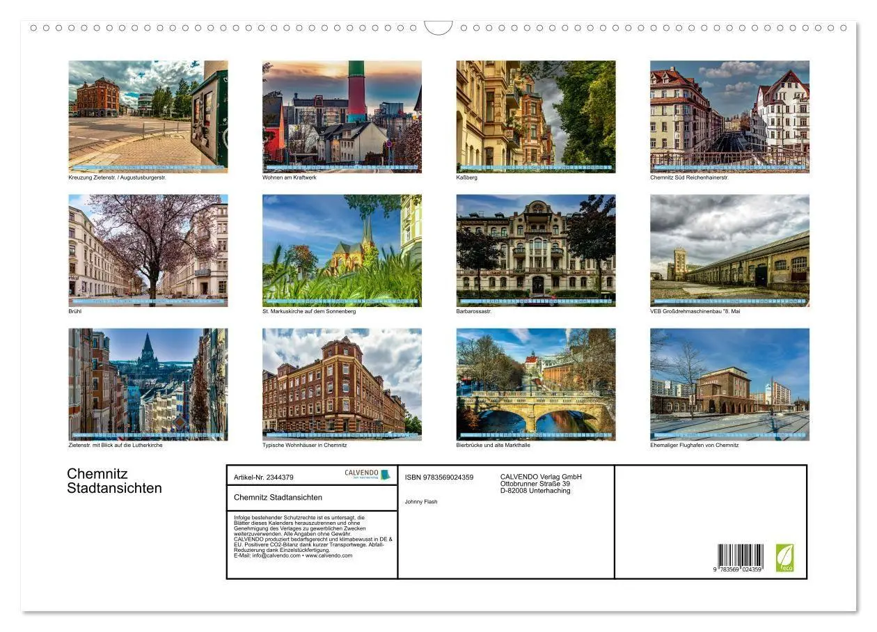 Bild: 9783569024359 | Chemnitz Stadtansichten (Wandkalender 2027 DIN A2 quer), CALVENDO...