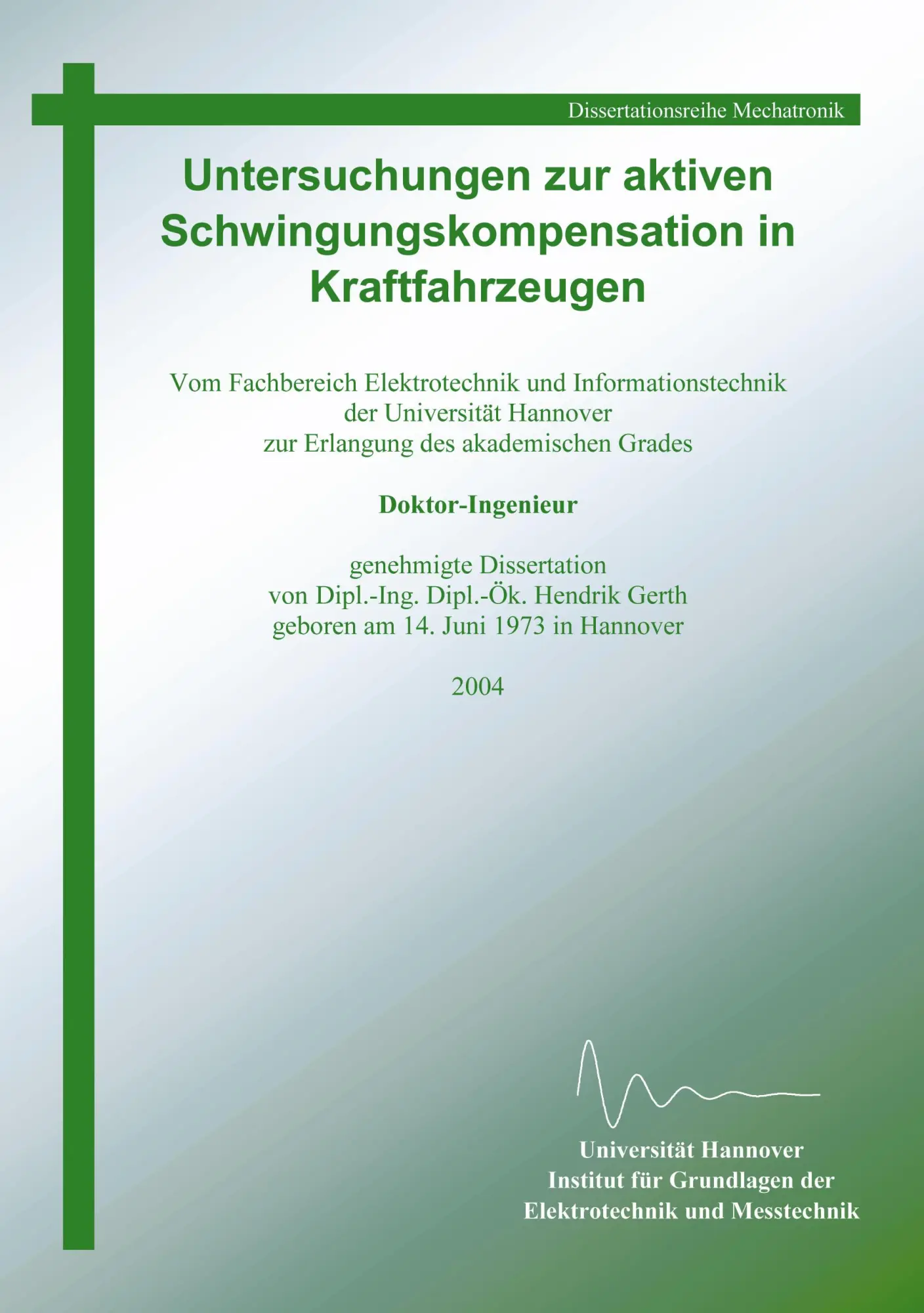 Cover: 9783833424359 | Untersuchungen zur aktiven Schwingungskompensation in Kraftfahrzeugen