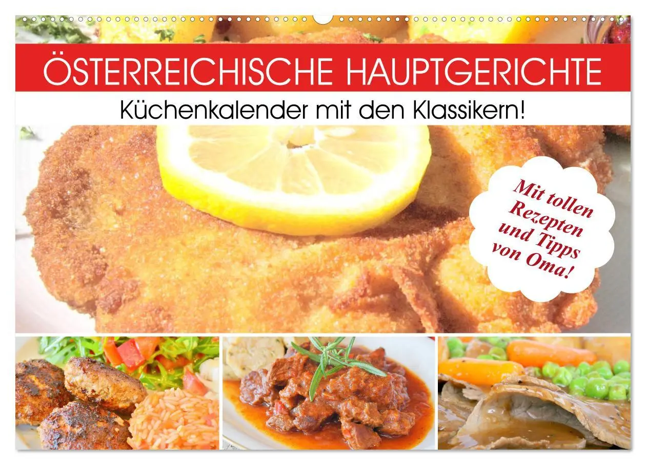 Cover: 9783457764459 | Österreichische Hauptgerichte. Küchenkalender mit den Klassikern!...