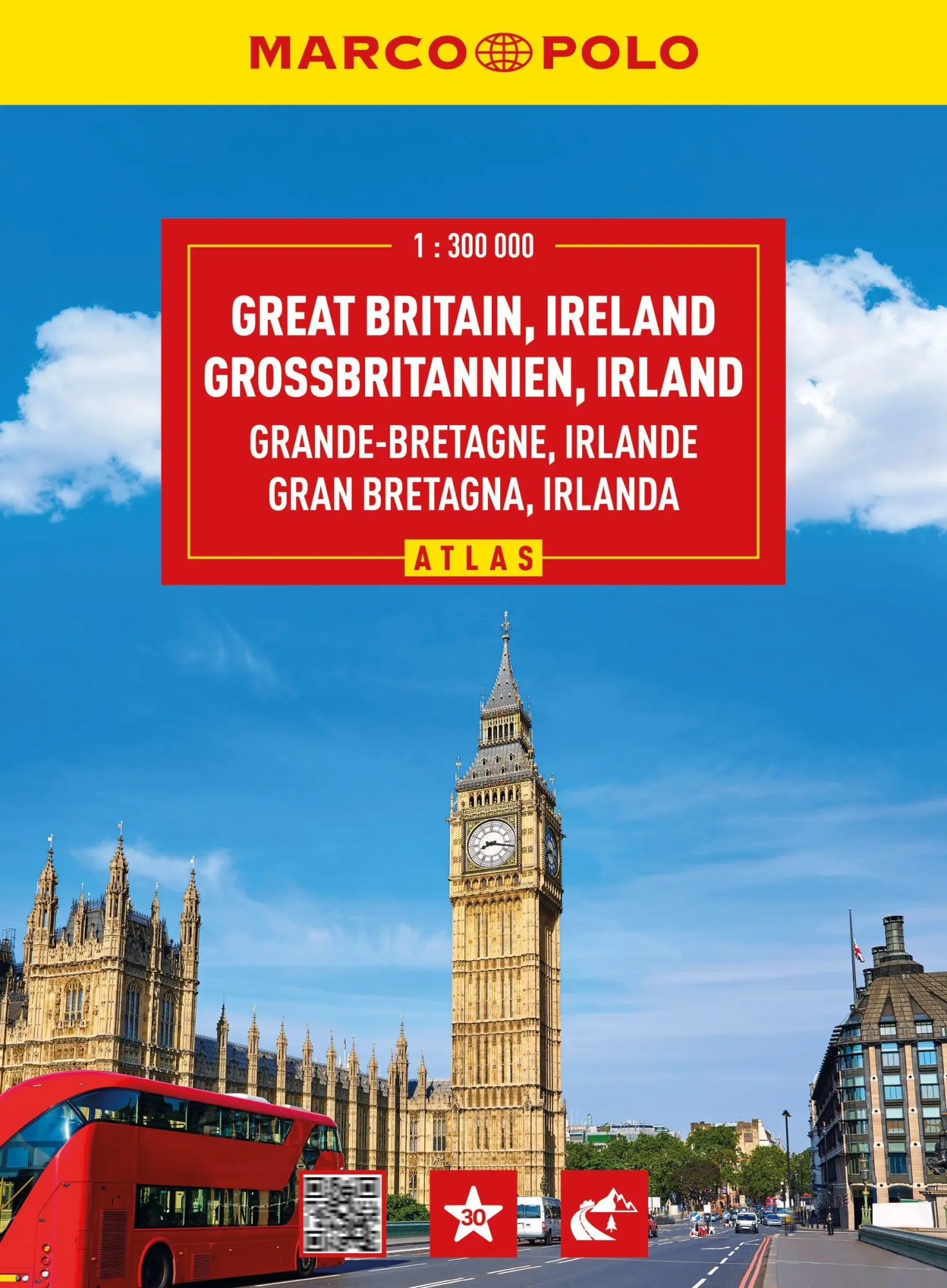 Cover: 9783575024459 | MARCO POLO Reiseatlas Großbritannien, Irland 1:300.000 | Taschenbuch