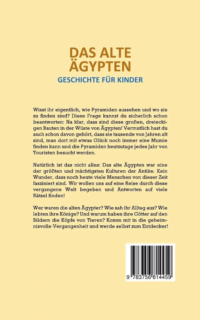 Rückseite: 9783756814459 | Das alte Ägypten - Geschichte für Kinder | Peer Galenski | Taschenbuch