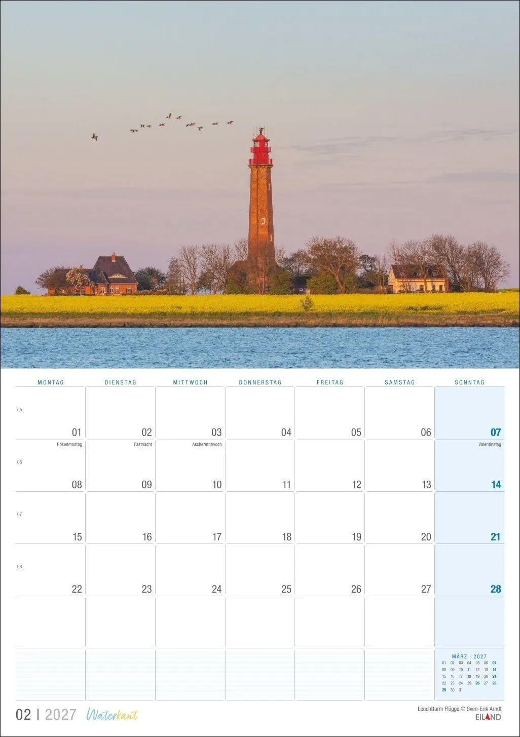 Bild: 9783964024459 | Waterkant Kalender 2027 | Eiland | Kalender | 13 S. | Deutsch | 2027