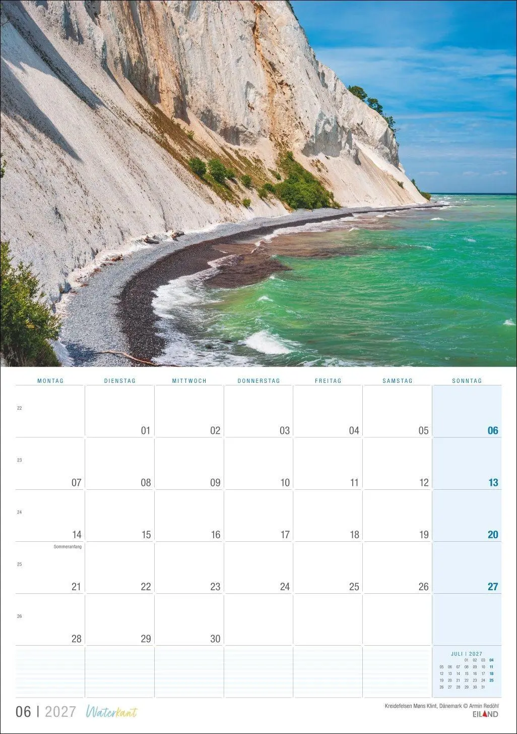 Bild: 9783964024459 | Waterkant Kalender 2027 | Eiland | Kalender | 13 S. | Deutsch | 2027