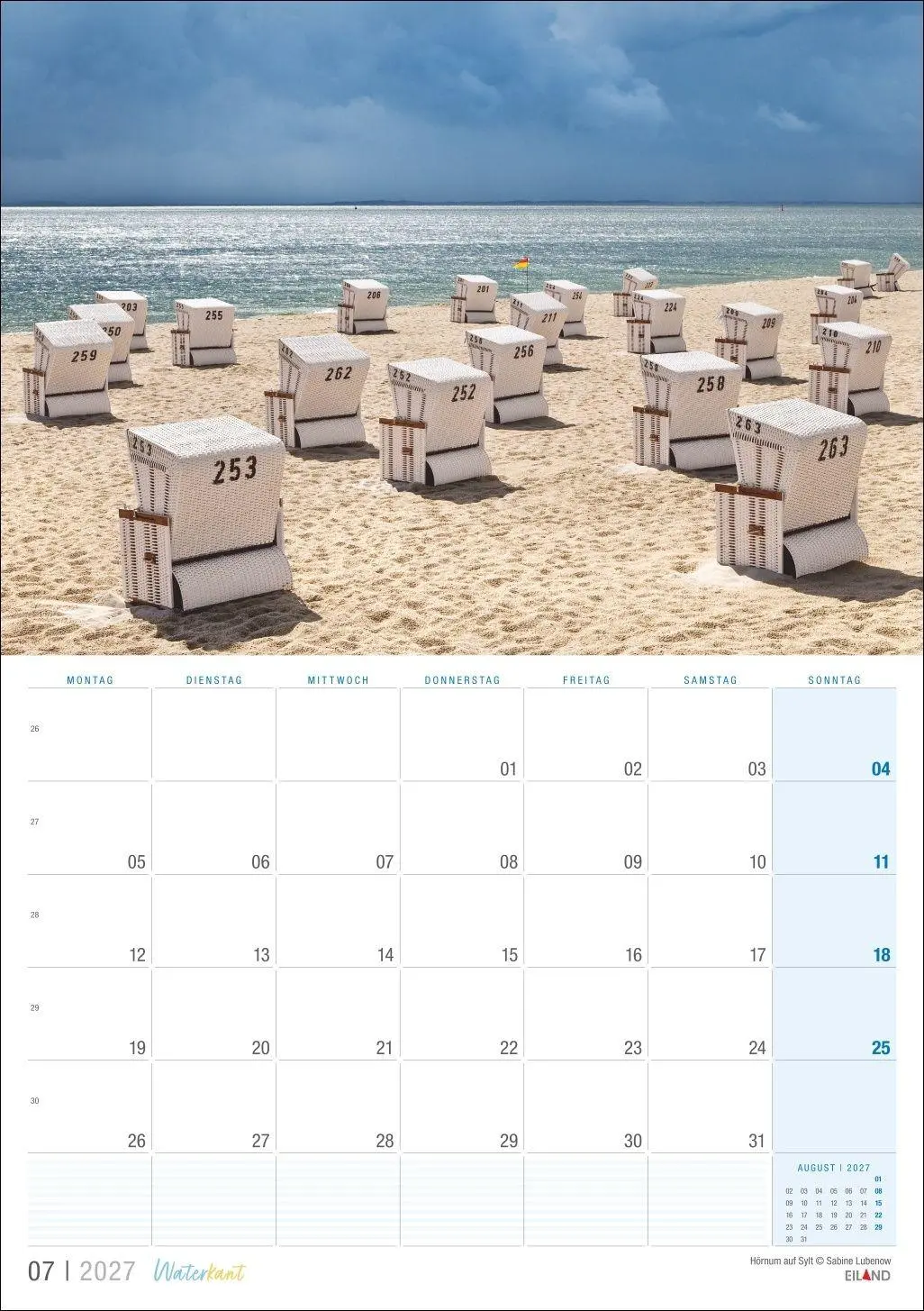 Bild: 9783964024459 | Waterkant Kalender 2027 | Eiland | Kalender | 13 S. | Deutsch | 2027