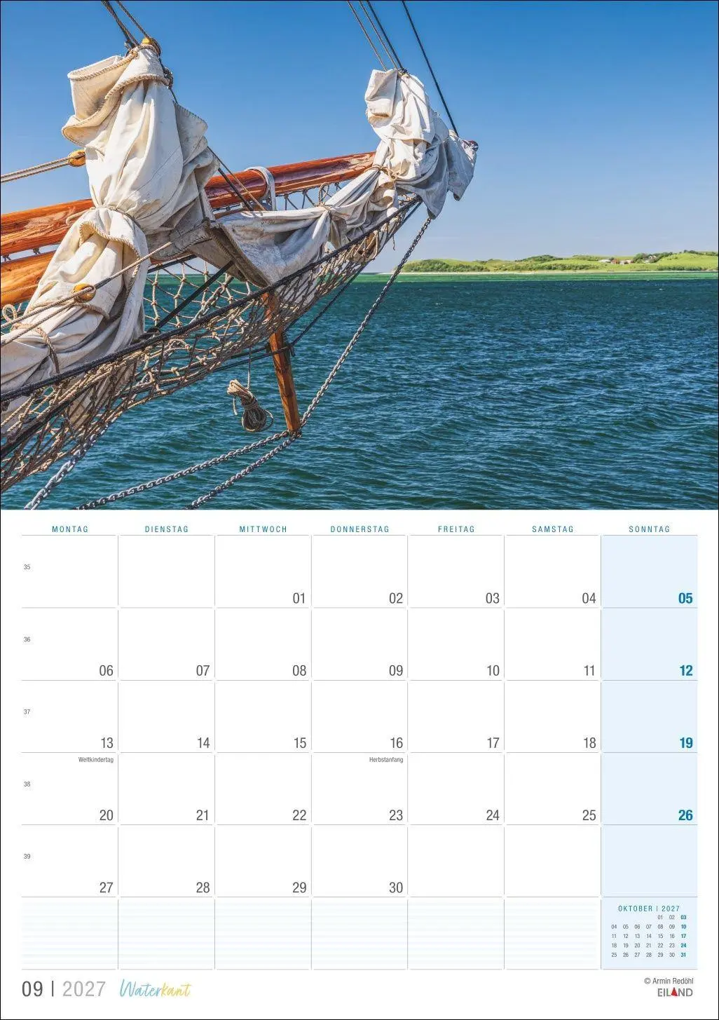 Bild: 9783964024459 | Waterkant Kalender 2027 | Eiland | Kalender | 13 S. | Deutsch | 2027