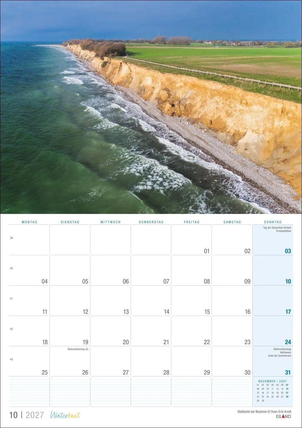 Bild: 9783964024459 | Waterkant Kalender 2027 | Eiland | Kalender | 13 S. | Deutsch | 2027