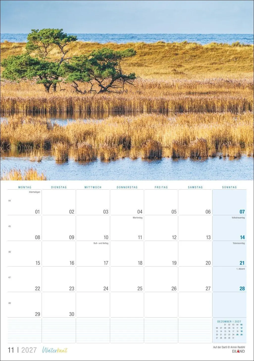 Bild: 9783964024459 | Waterkant Kalender 2027 | Eiland | Kalender | 13 S. | Deutsch | 2027