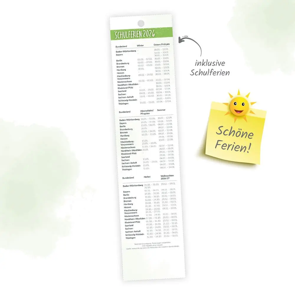 Bild: 9783988024459 | Trötsch Streifenkalender Mini Heimische Tierwelt 2026 | KG | Kalender