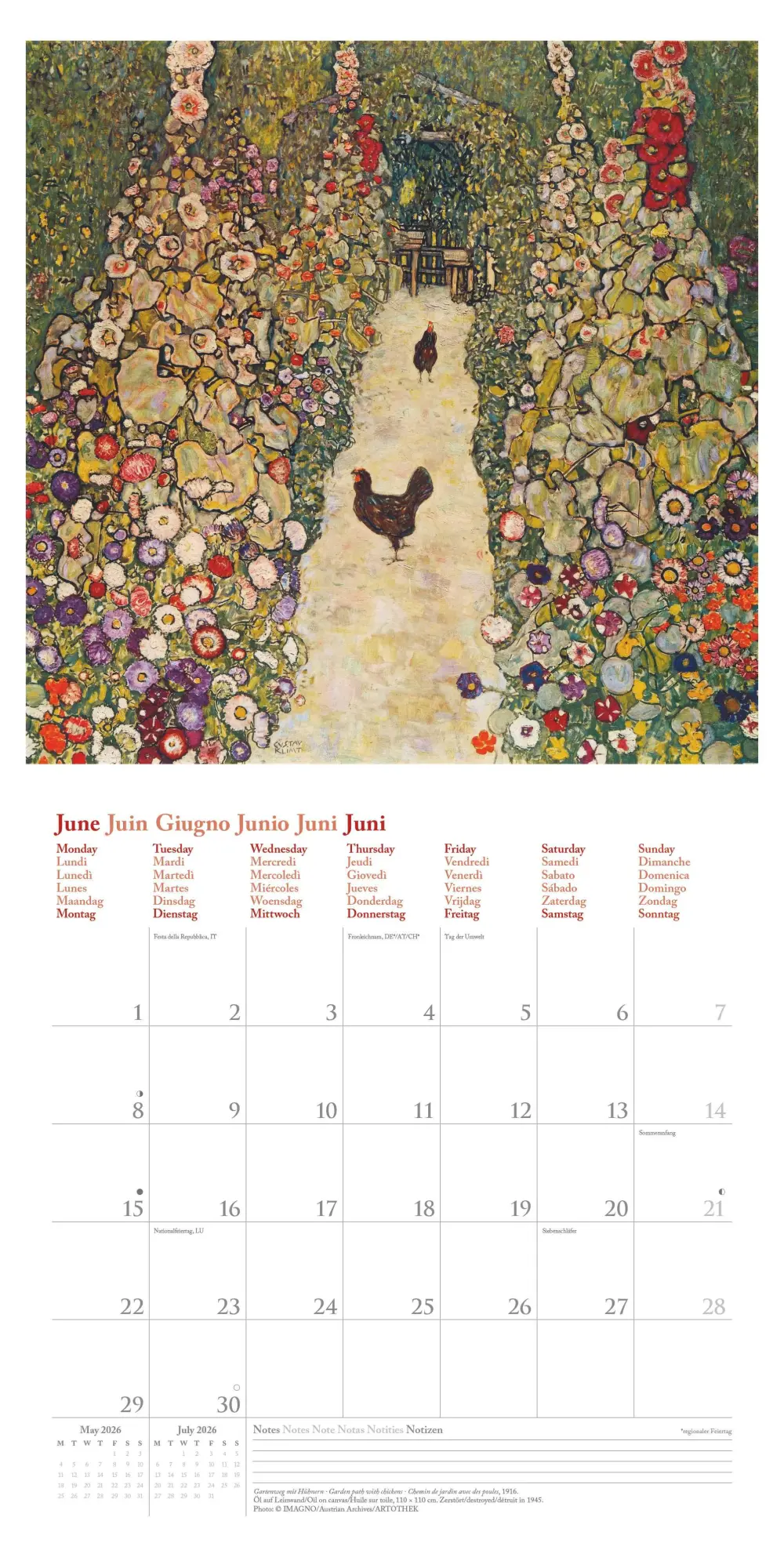 Bild: 4069095004559 | Gustav Klimt 2026 - Wand-Kalender - Broschüren-Kalender - 30x30 -...