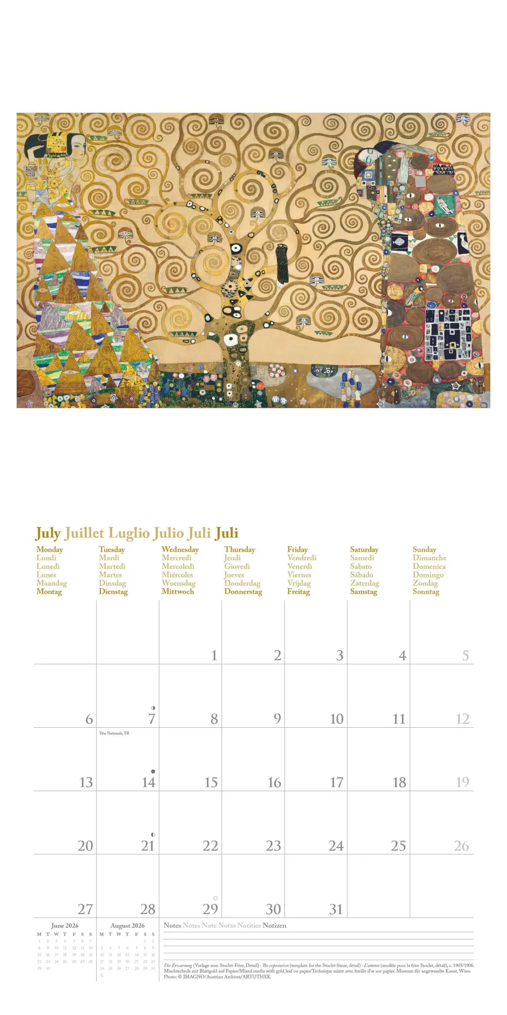 Bild: 4069095004559 | Gustav Klimt 2026 - Wand-Kalender - Broschüren-Kalender - 30x30 -...
