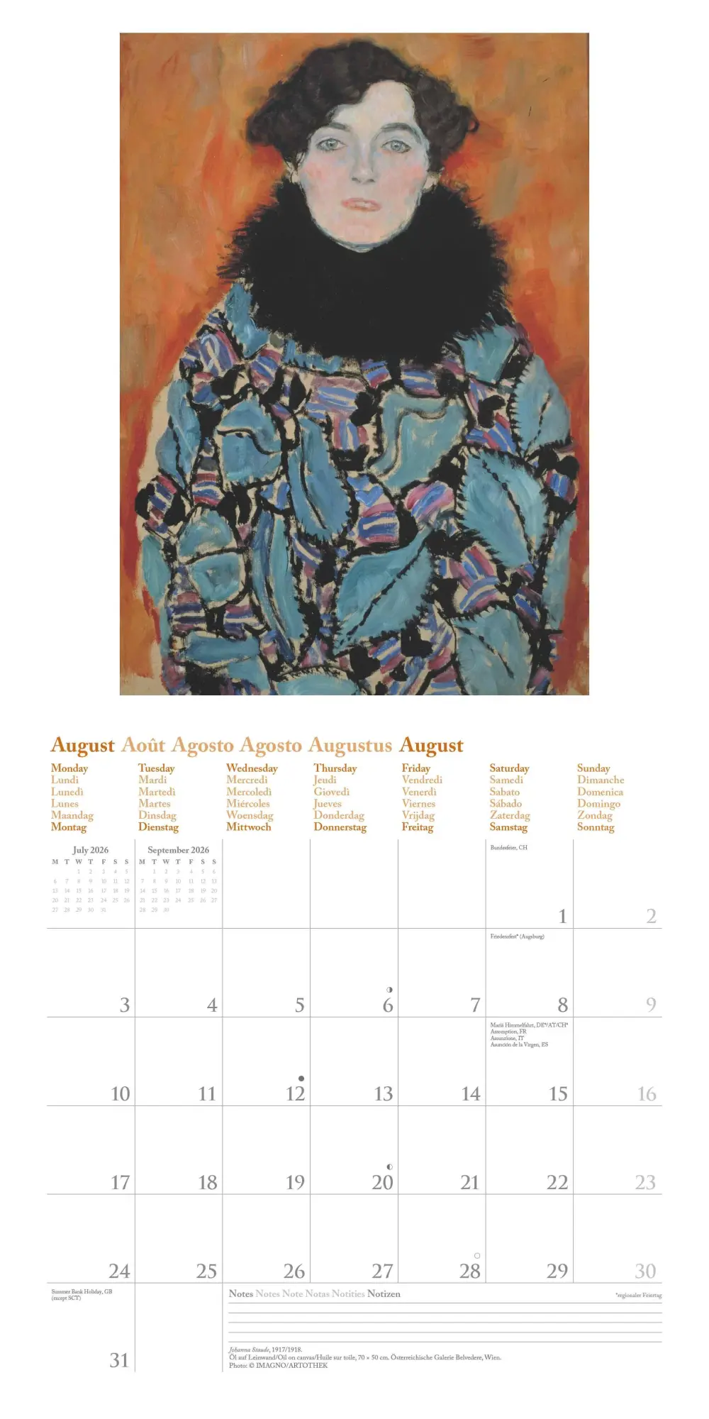 Bild: 4069095004559 | Gustav Klimt 2026 - Wand-Kalender - Broschüren-Kalender - 30x30 -...