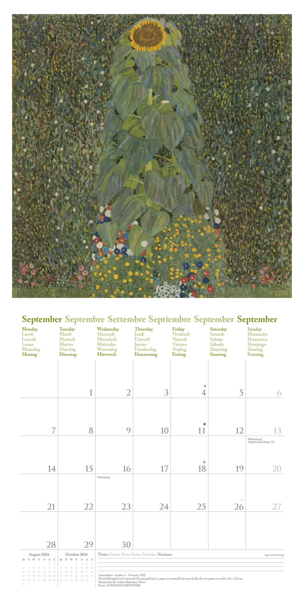 Bild: 4069095004559 | Gustav Klimt 2026 - Wand-Kalender - Broschüren-Kalender - 30x30 -...