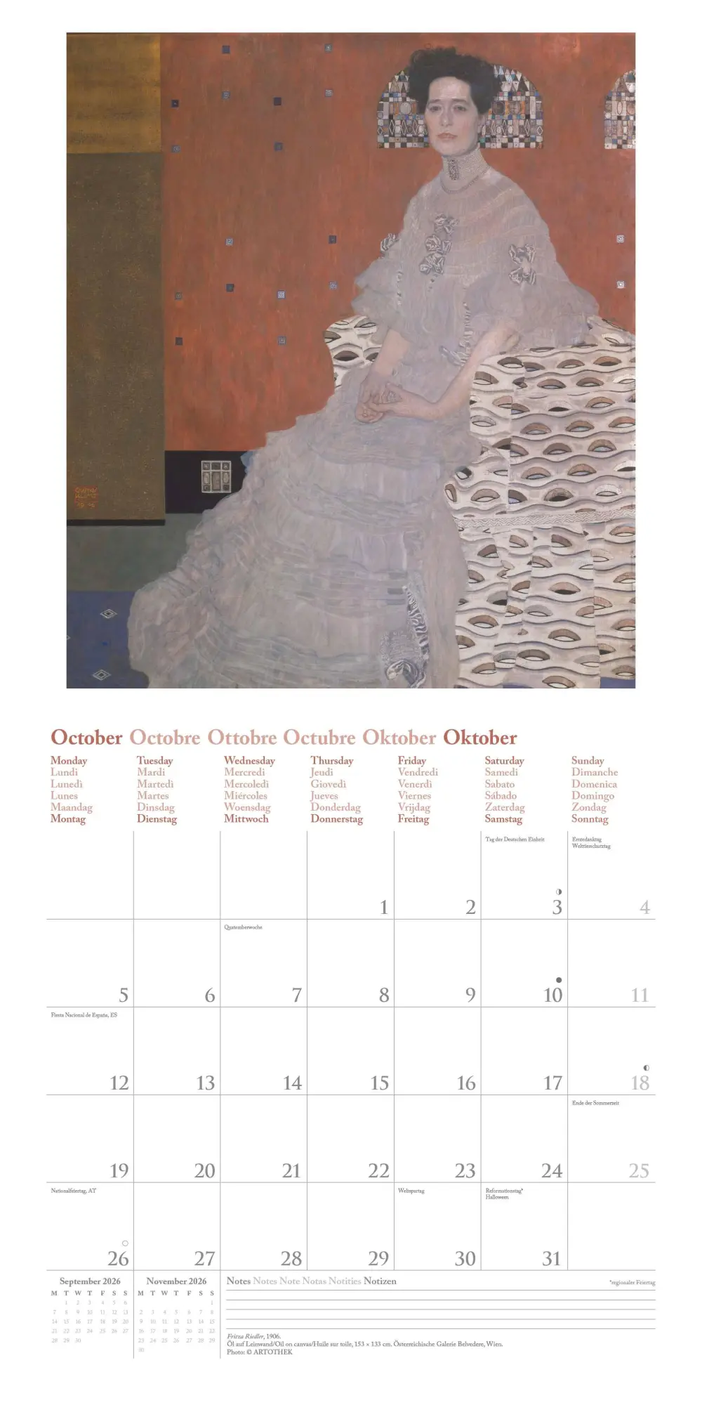 Bild: 4069095004559 | Gustav Klimt 2026 - Wand-Kalender - Broschüren-Kalender - 30x30 -...
