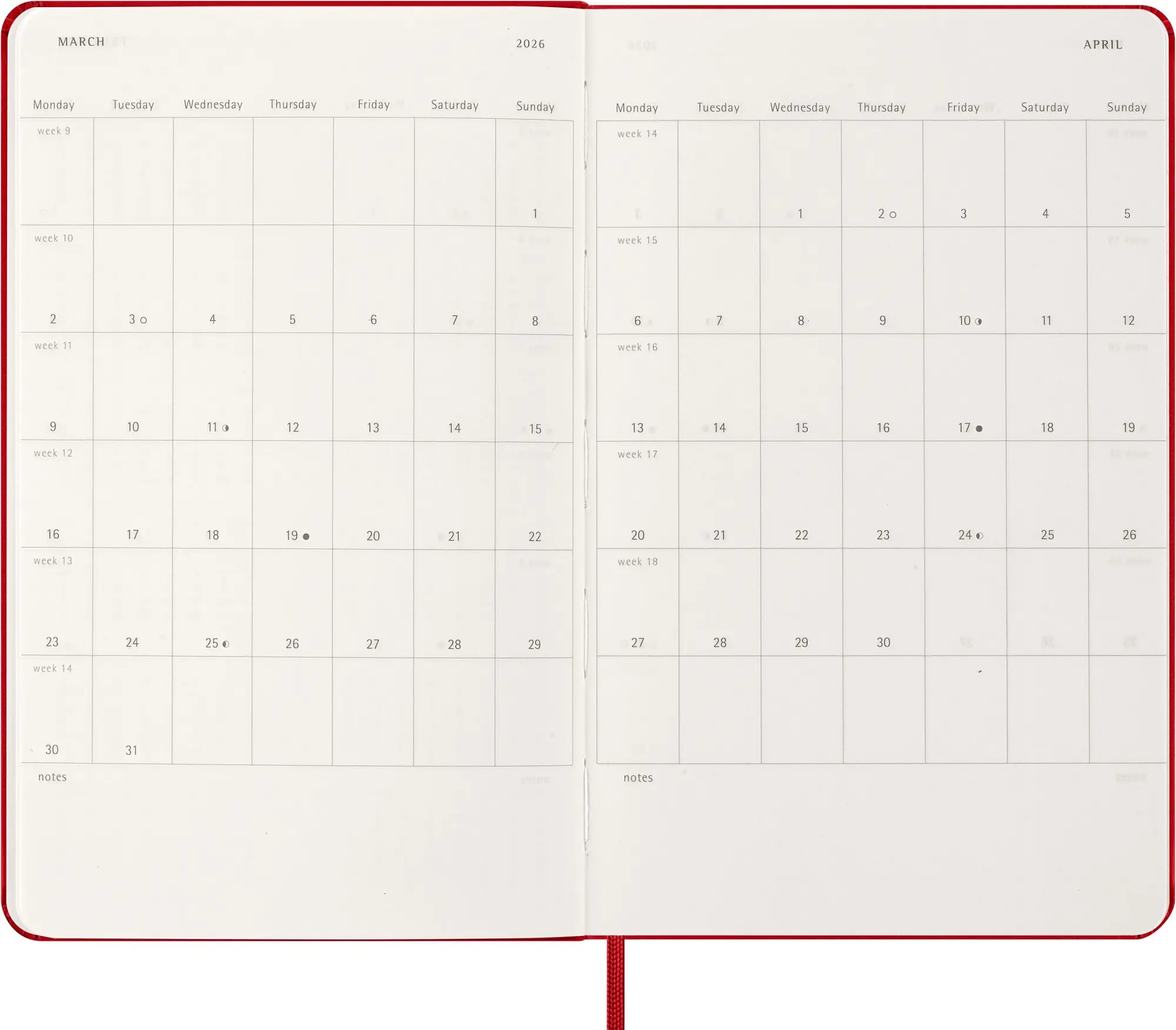 Bild: 8056999274559 | Moleskine 12 Monate Tageskalender 2026, Large/A5, 1 Tag = 1 Seite,...