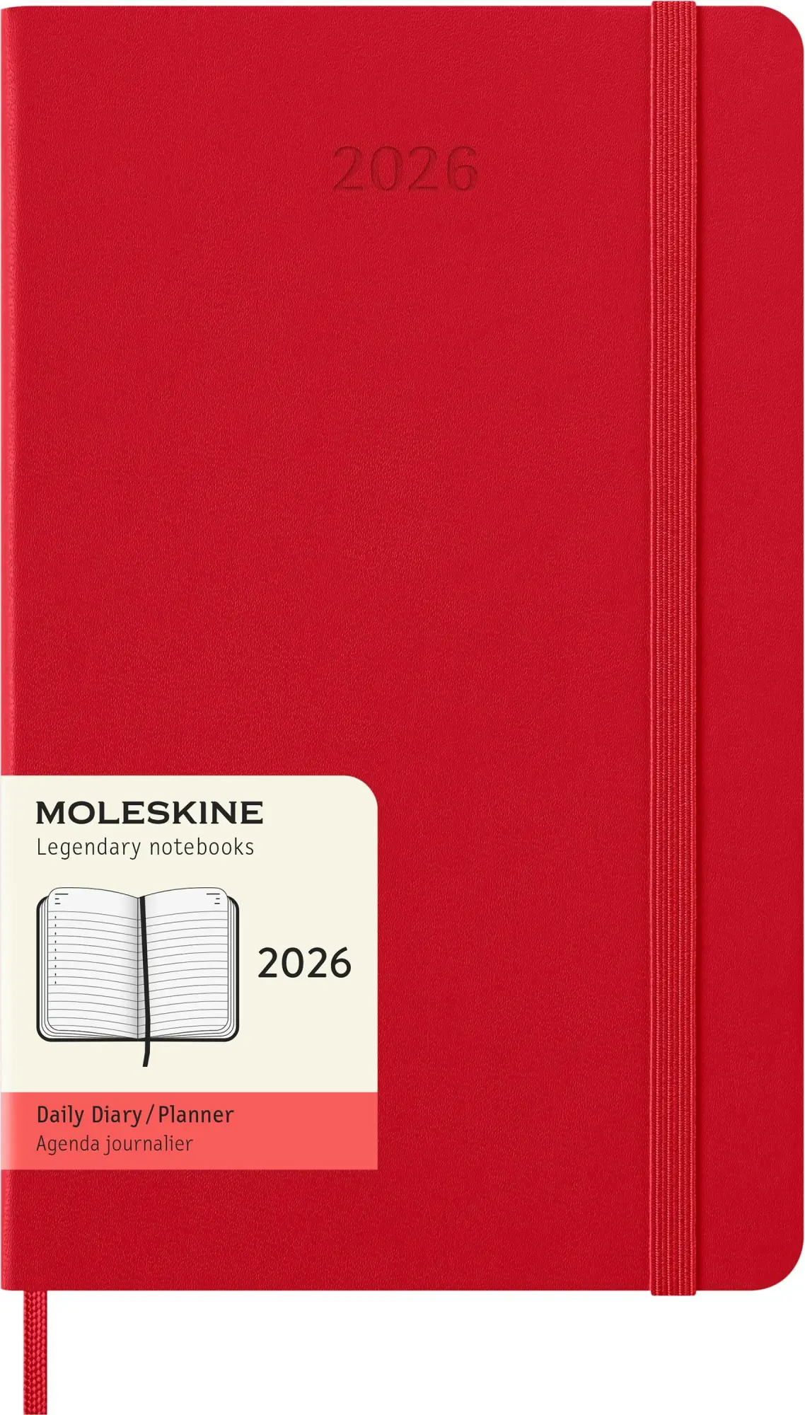 Bild: 8056999274559 | Moleskine 12 Monate Tageskalender 2026, Large/A5, 1 Tag = 1 Seite,...