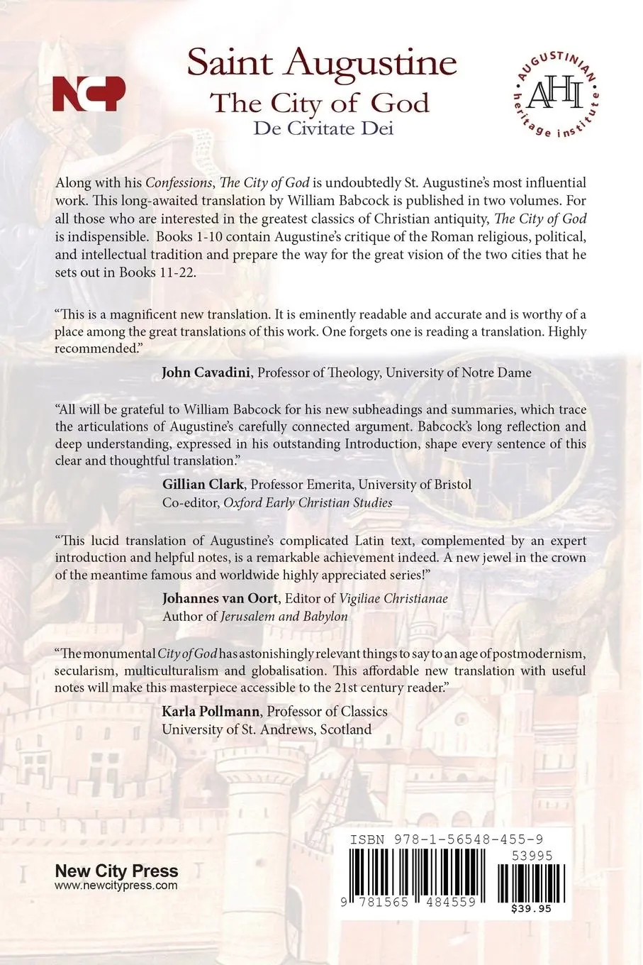 Rückseite: 9781565484559 | The City of God (Books 1-10) | De Civitate Dei | Saint Augustine