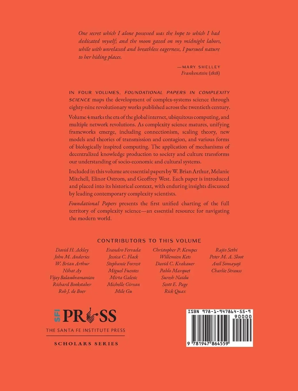 Rückseite: 9781947864559 | Foundational Papers in Complexity Science | Volume IV | Krakauer