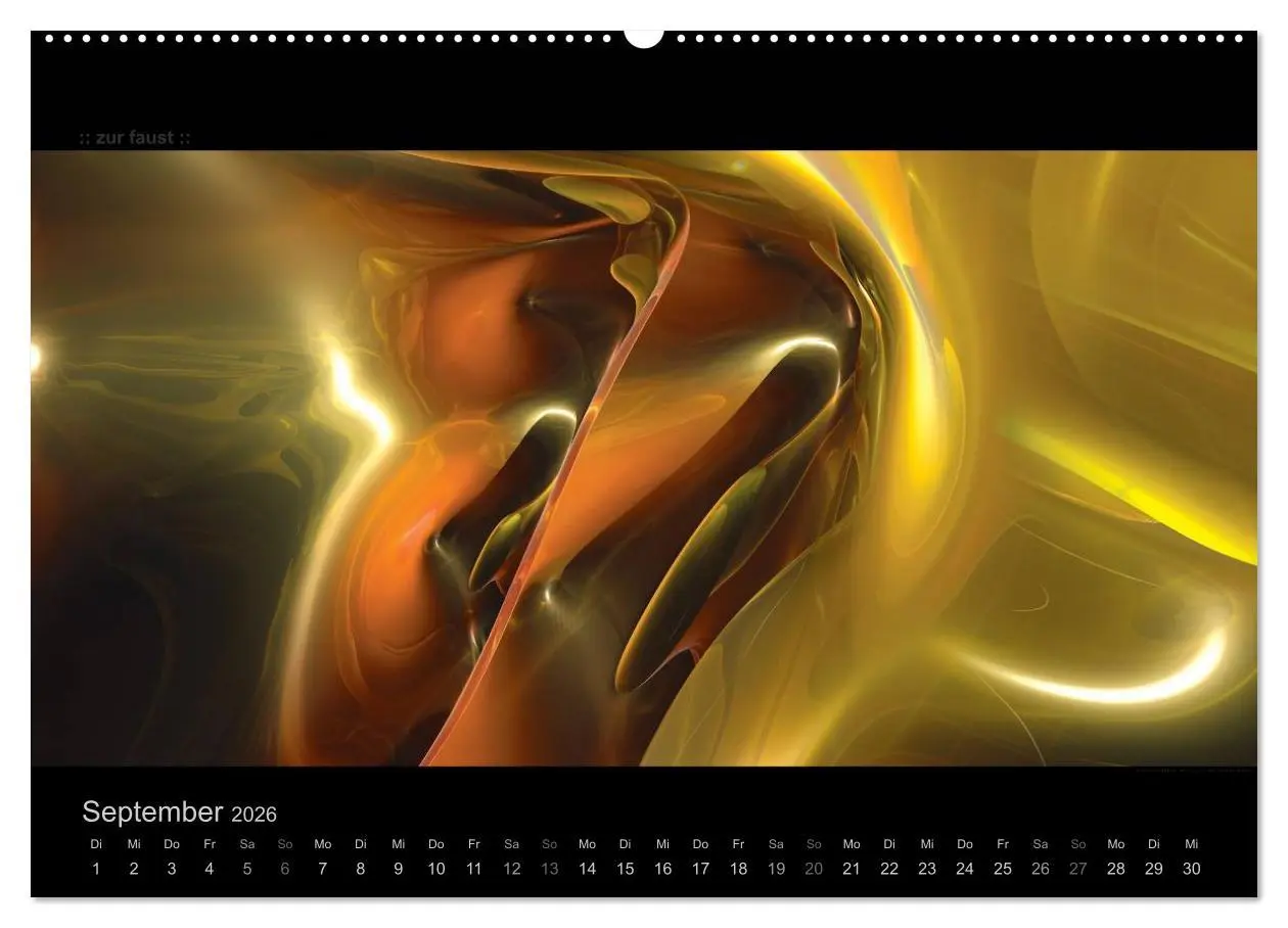 Bild: 9783516084559 | Abstrakte Kunst (hochwertiger Premium Wandkalender 2026 DIN A2...