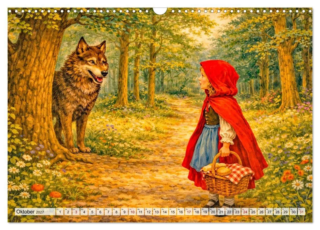Bild: 9783516774559 | Mein großer Märchenkalender (Wandkalender 2027 DIN A3 quer),...