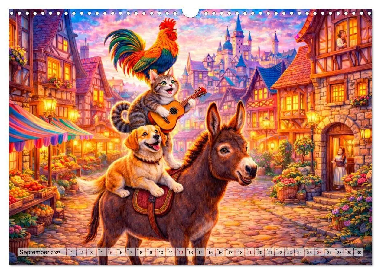 Bild: 9783516774559 | Mein großer Märchenkalender (Wandkalender 2027 DIN A3 quer),...