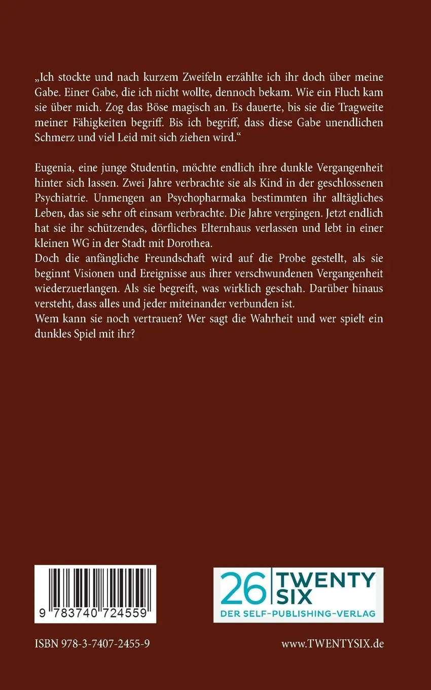 Rückseite: 9783740724559 | Wo weiße Blumen stehen | Mystery Thriller | Ester Bianka Zufelde