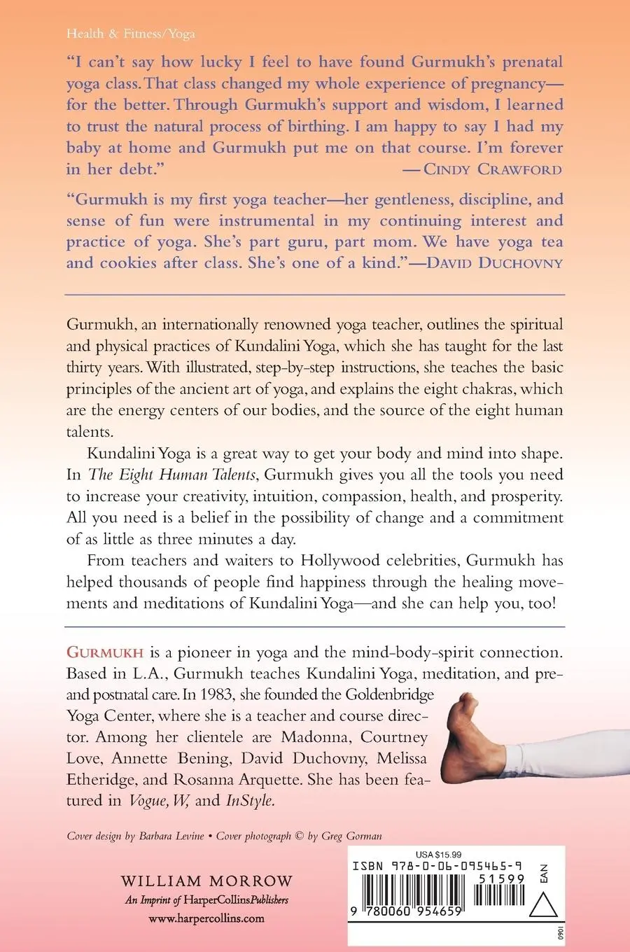 Rückseite: 9780060954659 | The Eight Human Talents | Gurmukh (u. a.) | Taschenbuch | Englisch