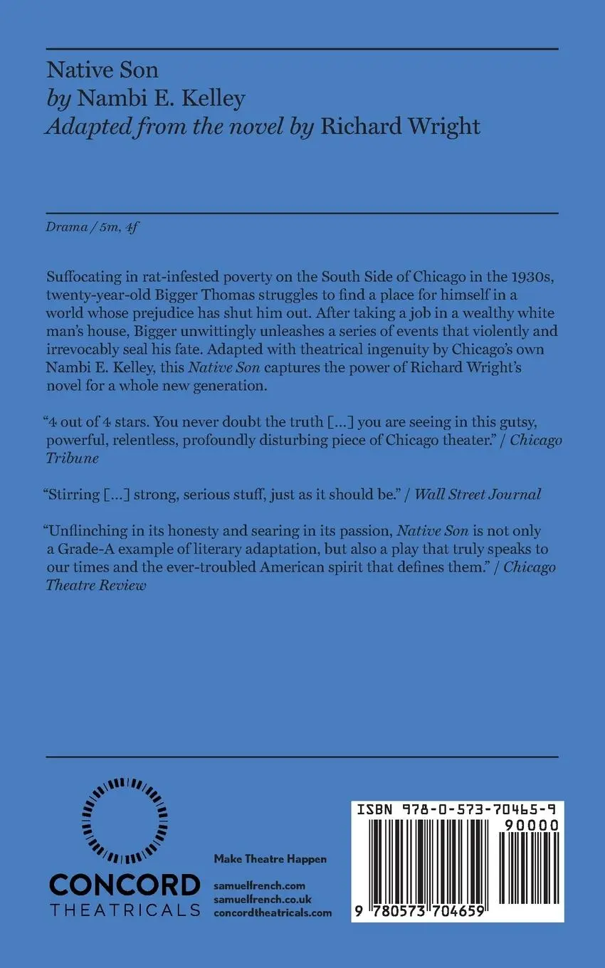 Rückseite: 9780573704659 | Native Son | Nambi E Kelley | Taschenbuch | Kartoniert / Broschiert