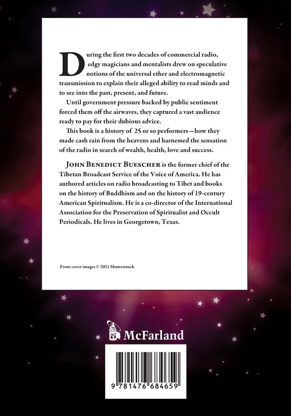 Rückseite: 9781476684659 | Radio Psychics | John Benedict Buescher | Taschenbuch | Englisch