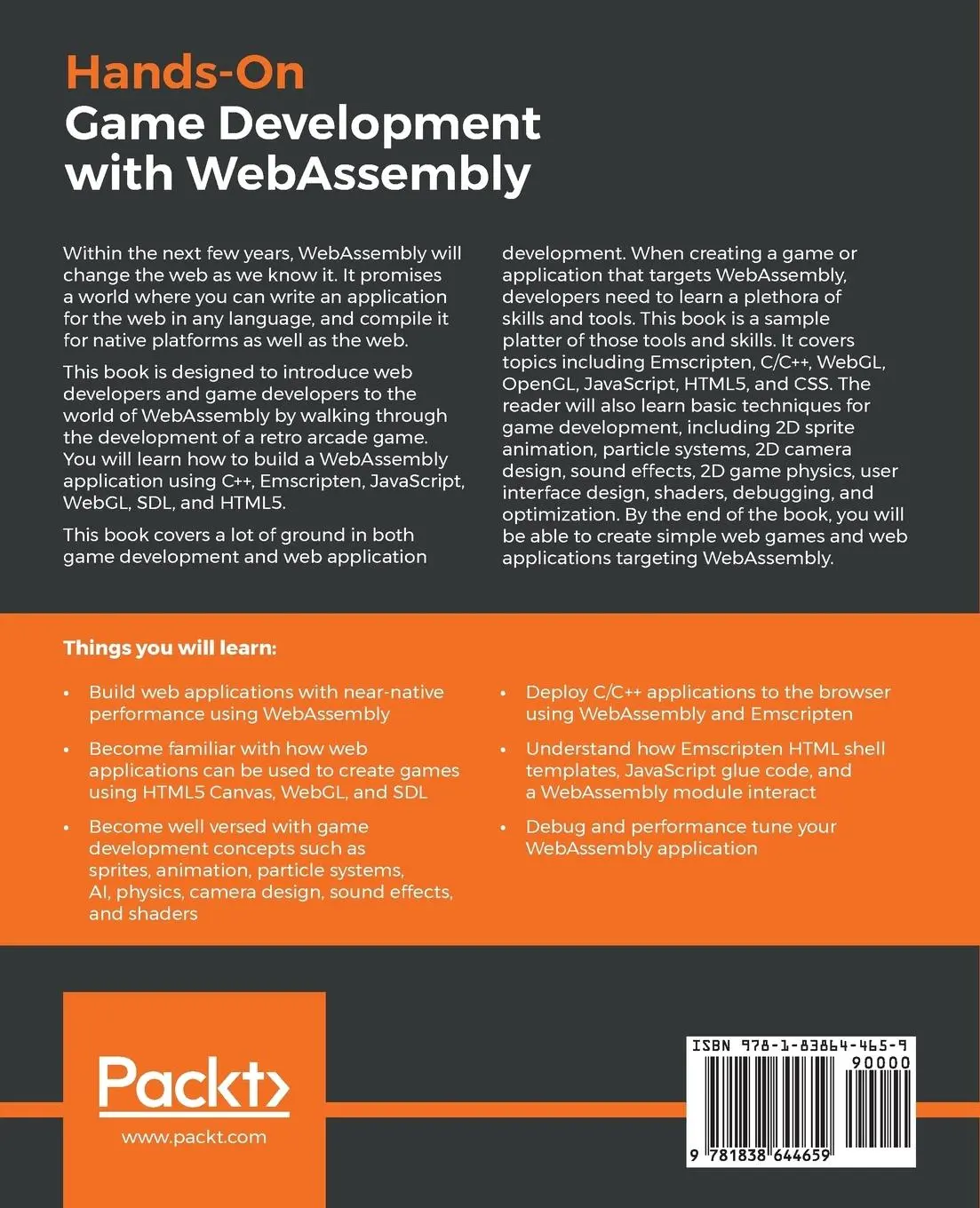 Rückseite: 9781838644659 | Hands-On Game Development with WebAssembly | Rick Battagline | Buch
