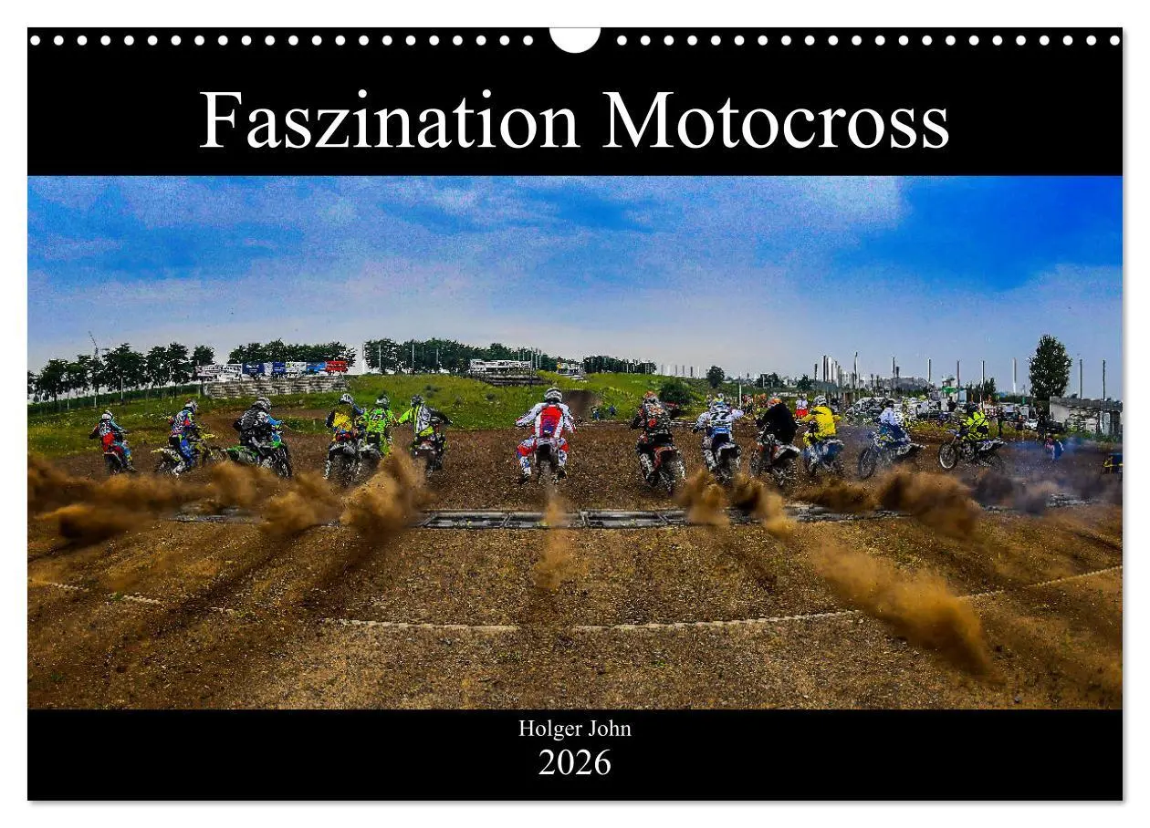 Cover: 9783457744659 | Blickpunkte Motocross (Wandkalender 2026 DIN A3 quer), CALVENDO...