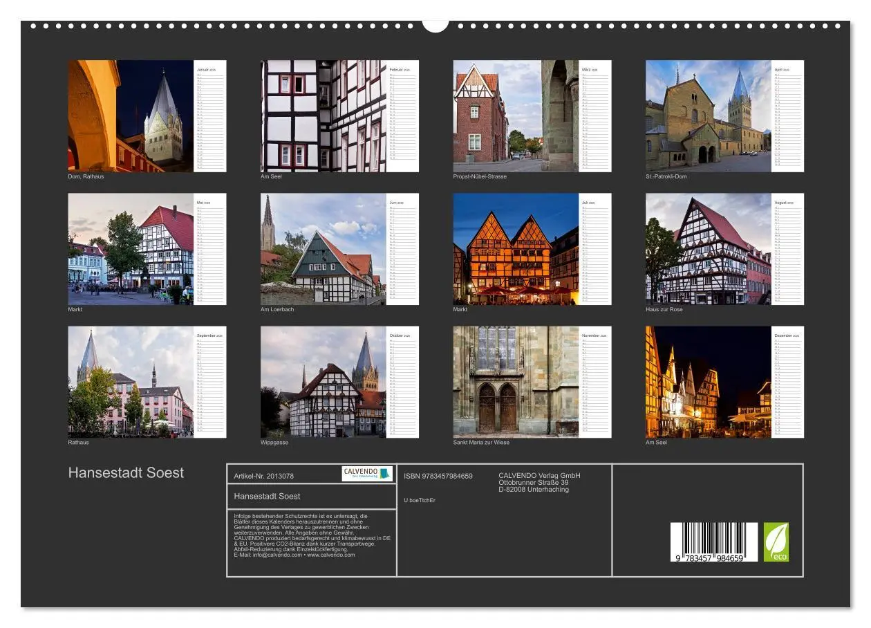 Bild: 9783457984659 | Hansestadt Soest (hochwertiger Premium Wandkalender 2026 DIN A2...