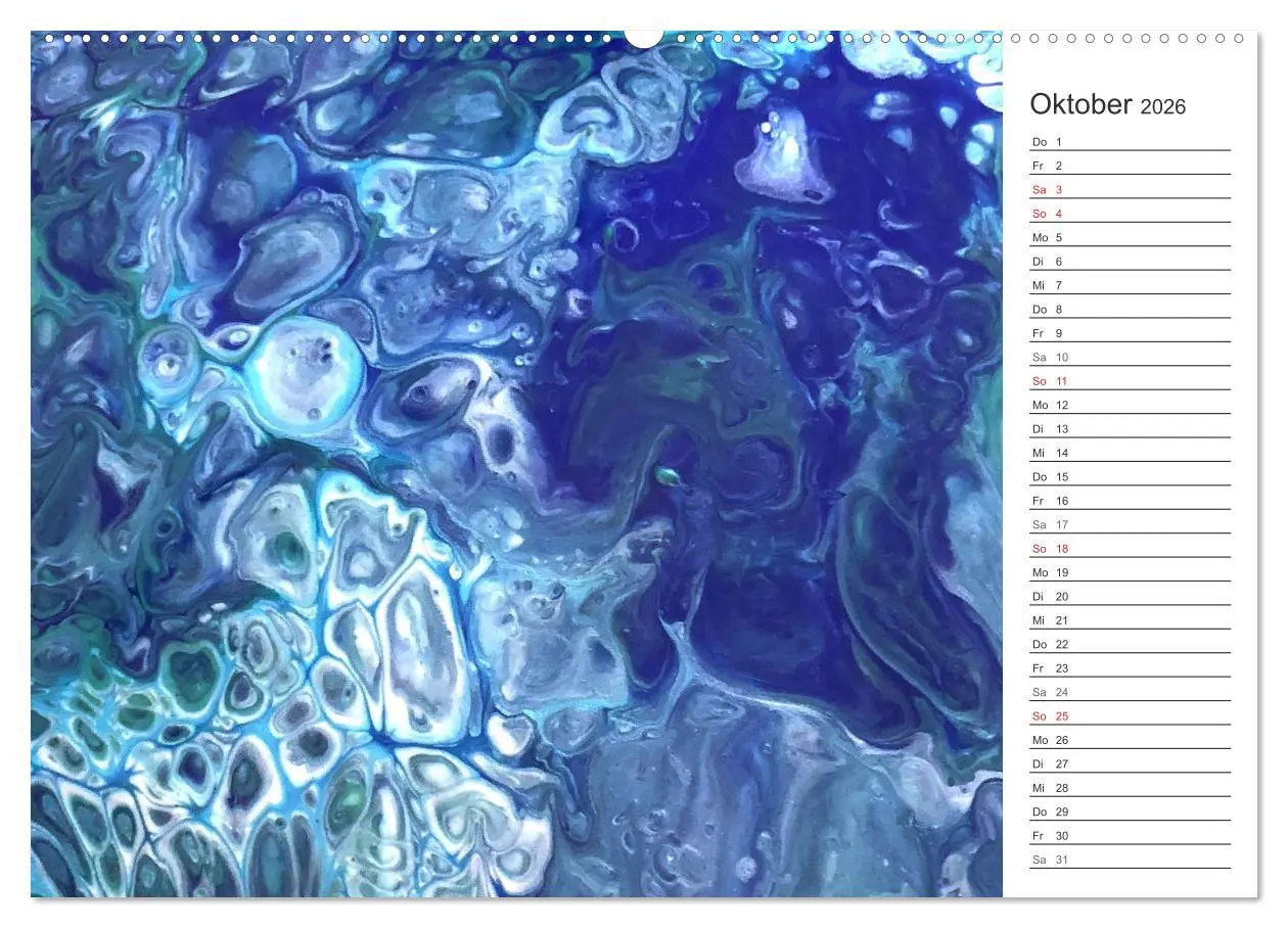 Bild: 9783457804759 | Abstract World - abstrakte Kunst in Acrylfließtechnik (Wandkalender...