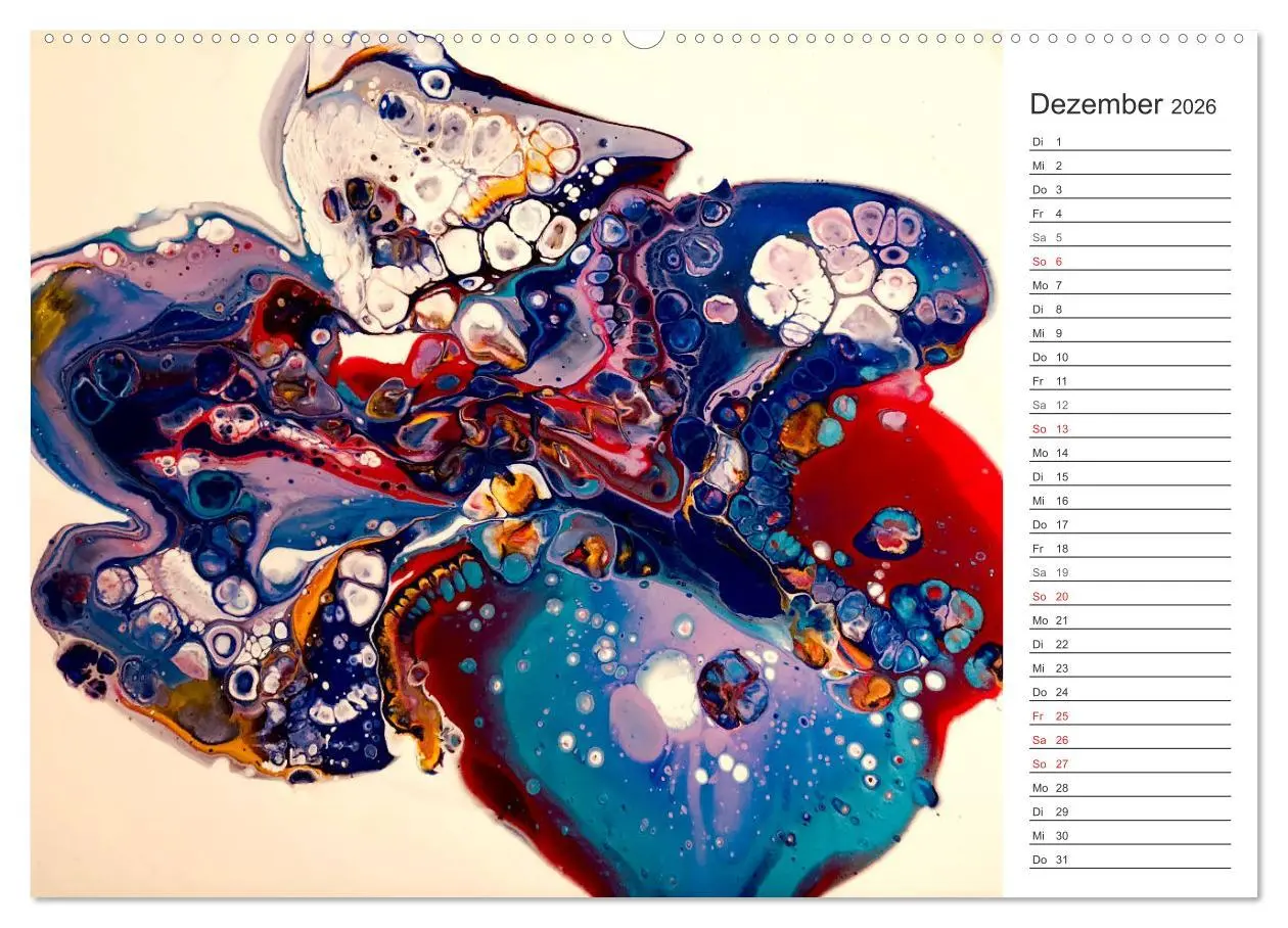 Bild: 9783457804759 | Abstract World - abstrakte Kunst in Acrylfließtechnik (Wandkalender...