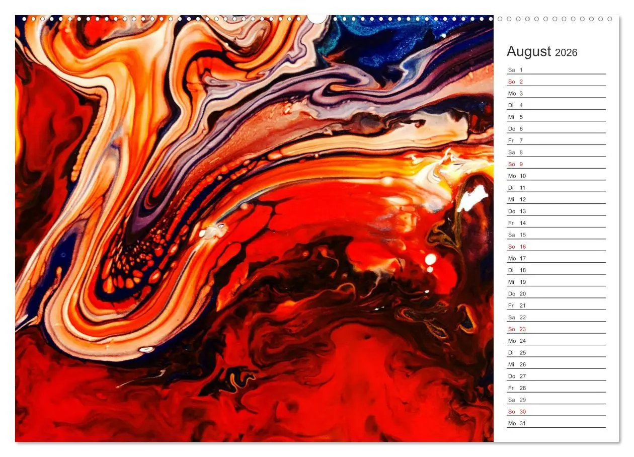 Bild: 9783457804759 | Abstract World - abstrakte Kunst in Acrylfließtechnik (Wandkalender...