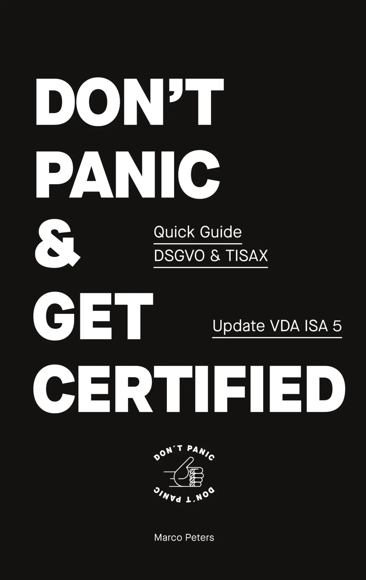 Cover: 9783751904759 | Don´t Panic and Get Certified | Marco Peters | Taschenbuch | Paperback