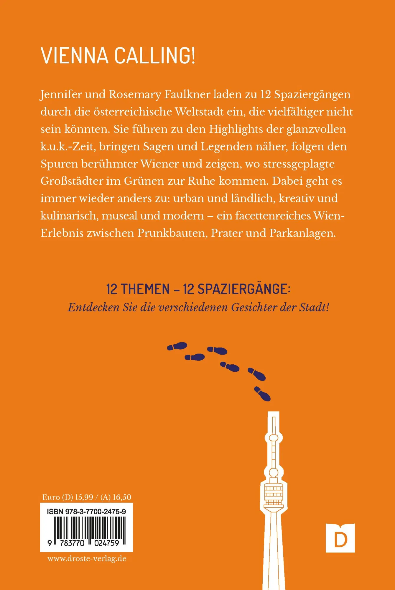 Rückseite: 9783770024759 | Zu Fuß durch Wien | 12 Spaziergänge (Neuauflage) | Faulkner (u. a.)