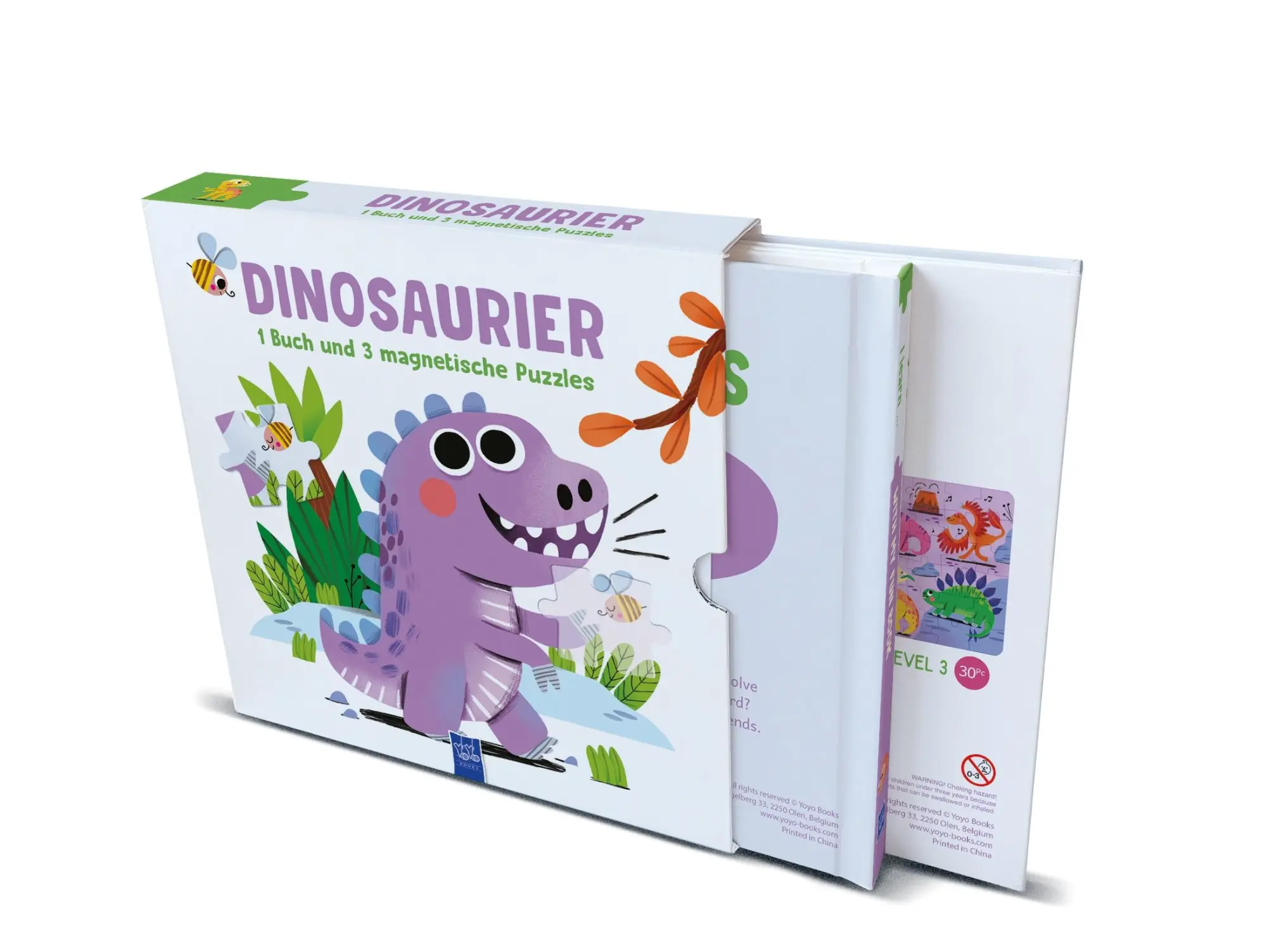Cover: 9789465054759 | Dinosaurier - 1 Buch und 3 magnetische Puzzles | Edit Sliacka | Buch