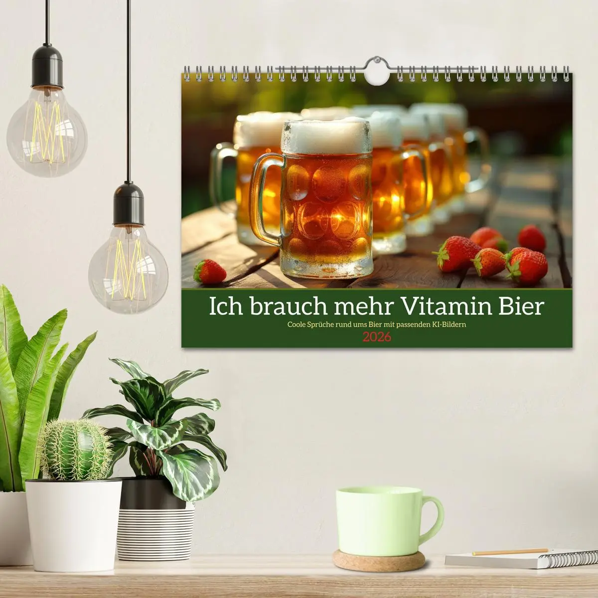 Bild: 9783457344859 | Ich brauch mehr Vitamin Bier (Wandkalender 2026 DIN A4 quer),...