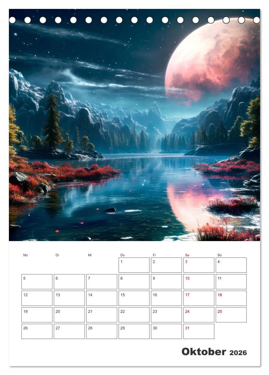 Bild: 9783516294859 | FERNE WELTEN Cooler Terminplaner (Tischkalender 2026 DIN A5 hoch),...