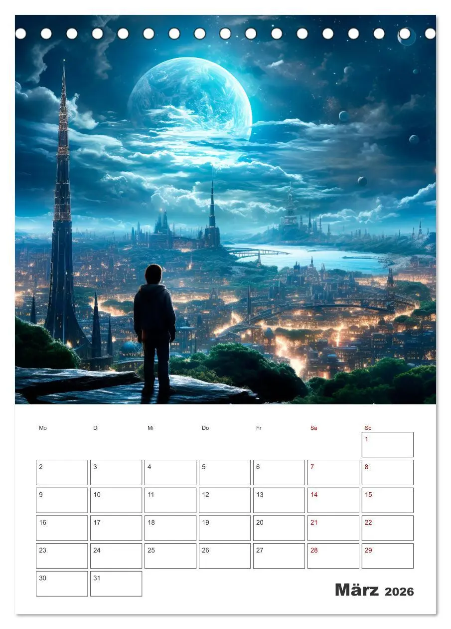 Bild: 9783516294859 | FERNE WELTEN Cooler Terminplaner (Tischkalender 2026 DIN A5 hoch),...