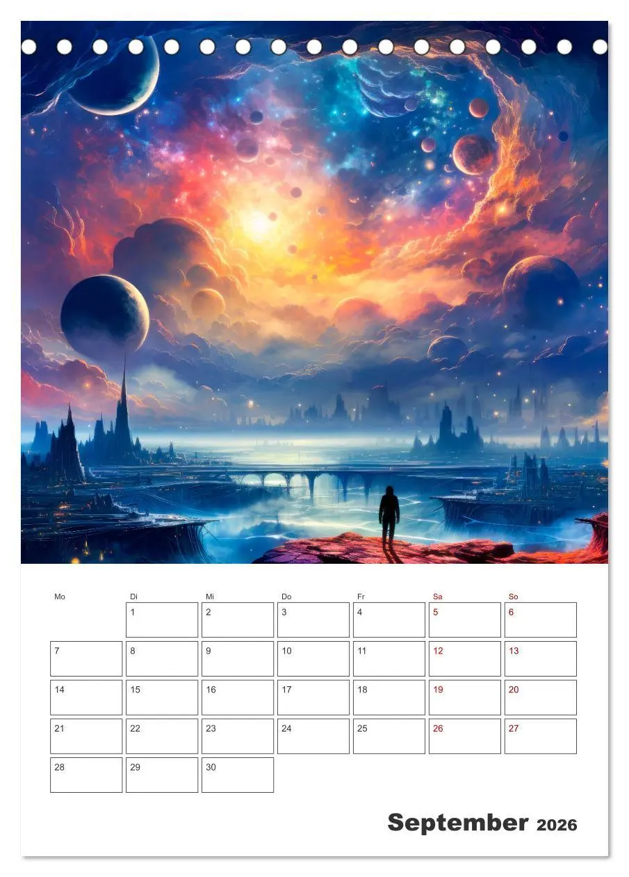 Bild: 9783516294859 | FERNE WELTEN Cooler Terminplaner (Tischkalender 2026 DIN A5 hoch),...